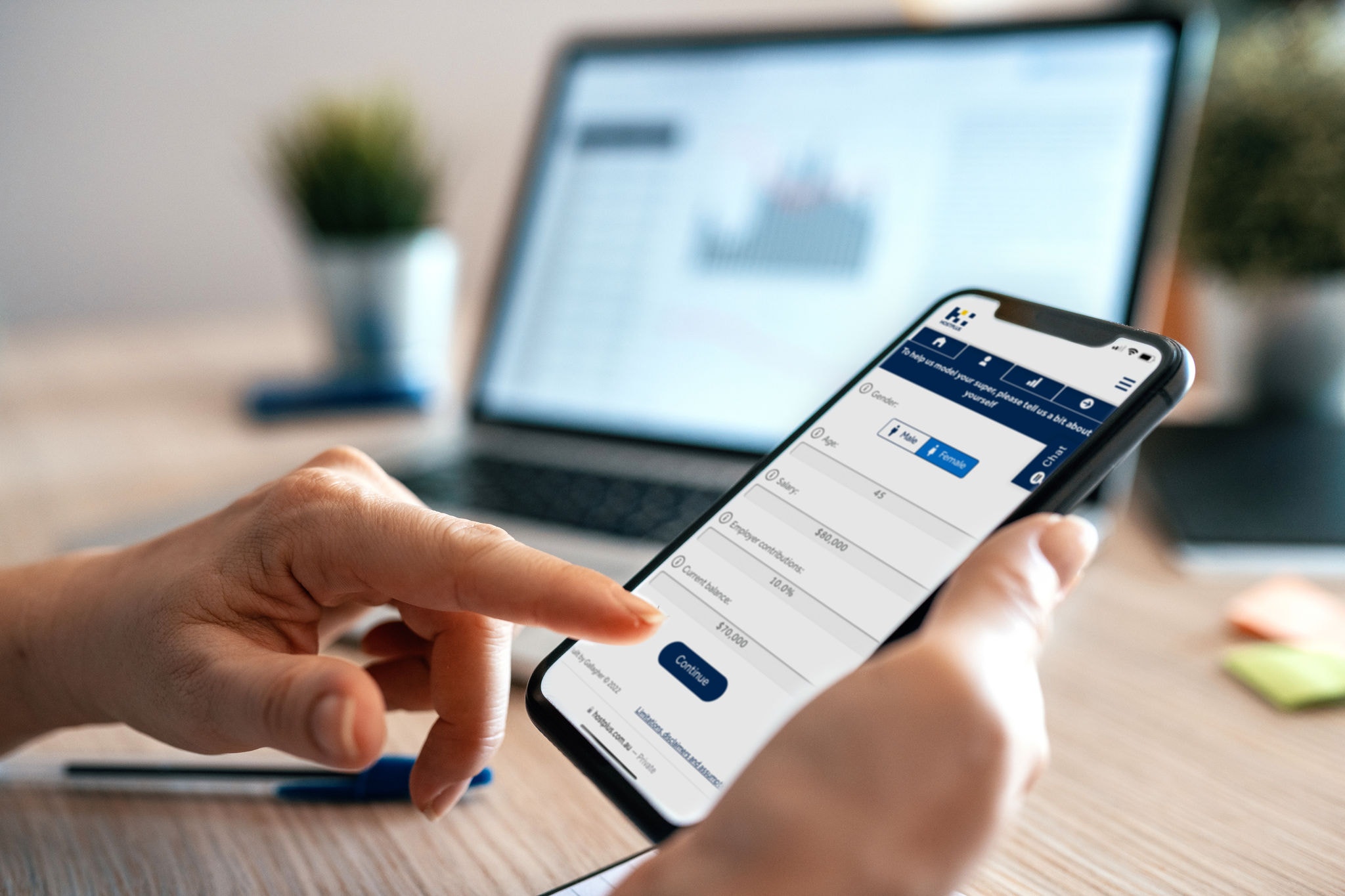 Working from home due to social distancing