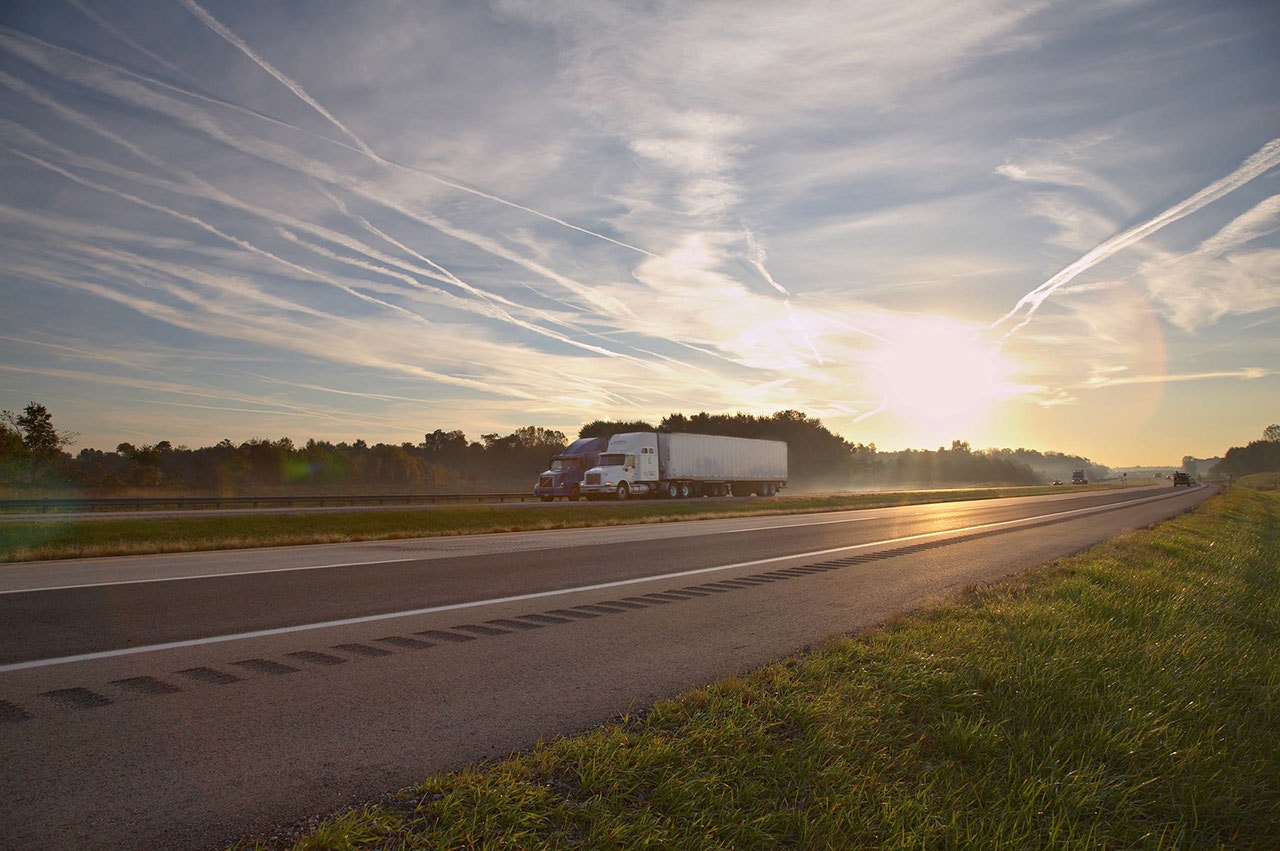 Truck on Indiana Toll Road